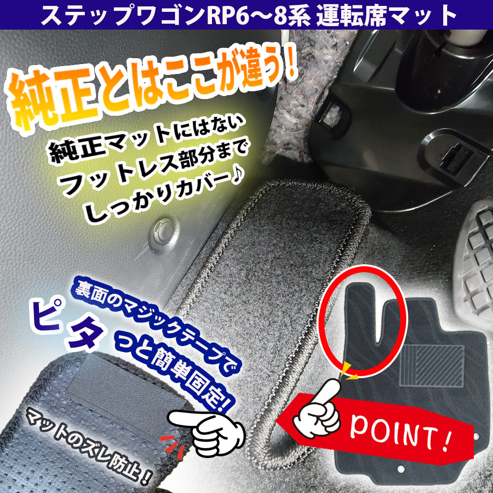 ホンダ 新型ステップワゴン ステップワゴンスパーダ エアー RP6 RP7 RP8系 フロアマット&ラゲッジマット&ステップマット＆セカンドラグマット DXシリーズ