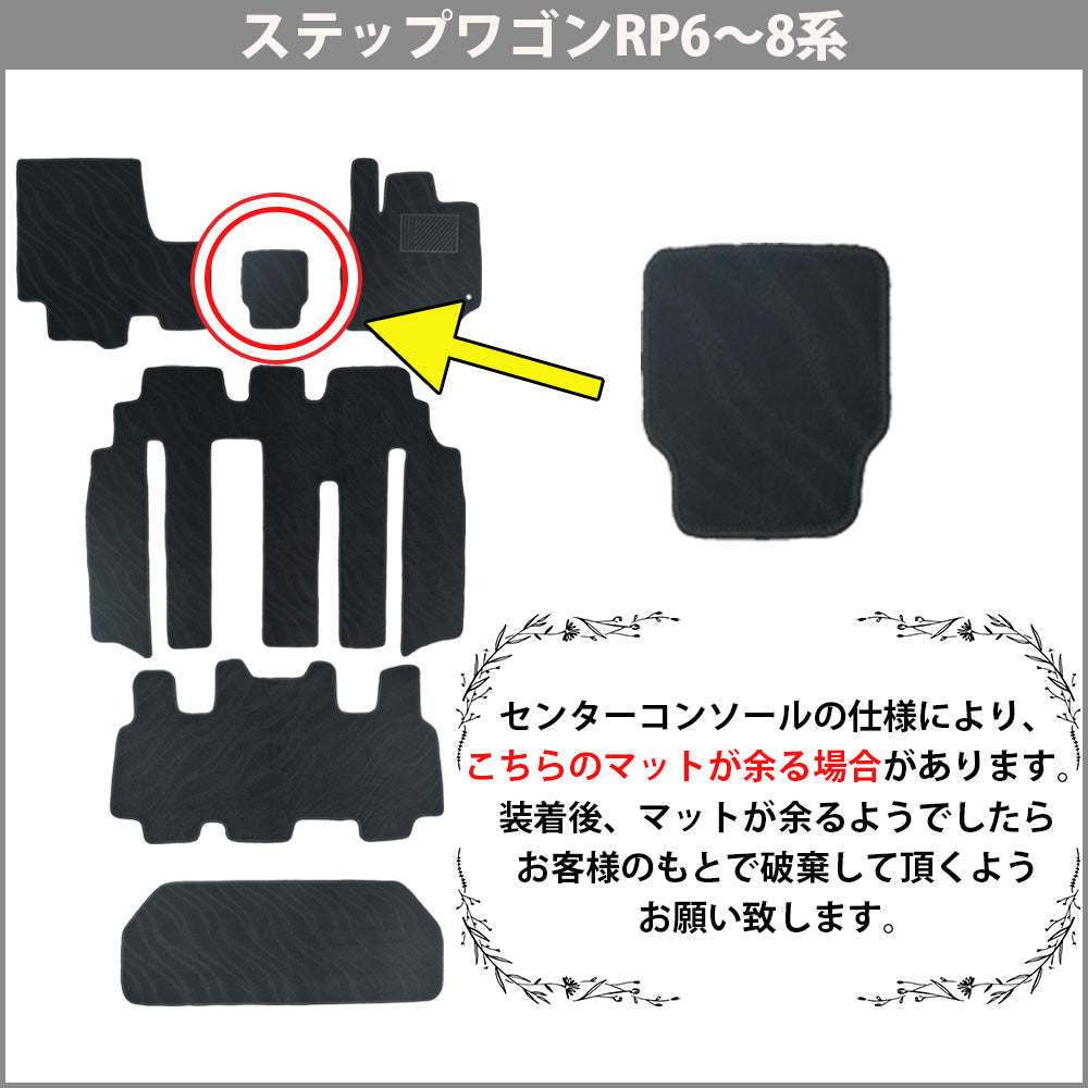 ホンダ 新型ステップワゴン ステップワゴンスパーダ エアー RP6 RP7 RP8系 フロアマット&ラゲッジマット&ステップマット 織柄シリーズ